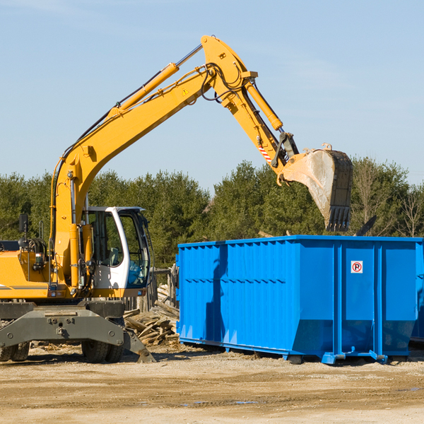 can i choose the location where the residential dumpster will be placed in Boyne Valley MI